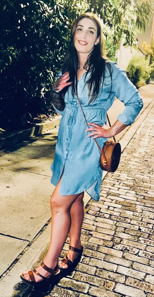 Chambray Denim Dress